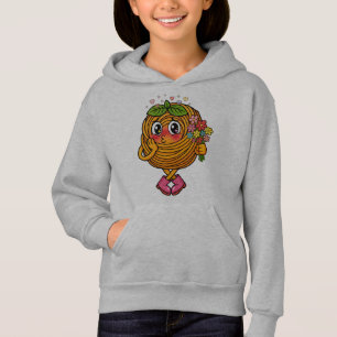 T-Shirt Caractère de Pâtes Polo Mignon Tenant des