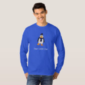 T-shirt Caractère de pingouin 3D souriant Hiver Chill Out (Devant entier)