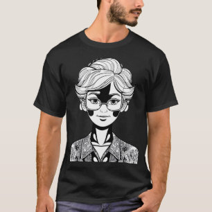 T-shirt Caractère d'harmonie florale lunaire