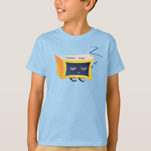 T-shirt Caractère drôle de réveil de sommeil mignon de