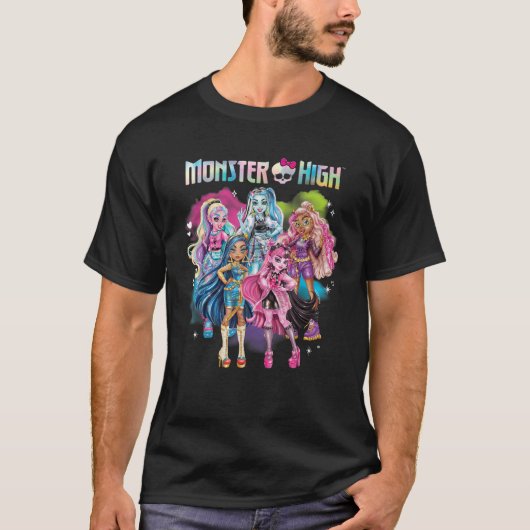 T-shirt Caractère Monster High Alumni Rainbow Cloud Group (Devant)