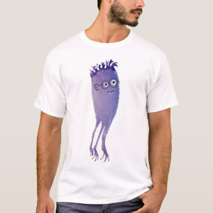 T-shirt Caractère Nerdy Drôle Geek mignon pourpre