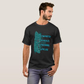 T-shirt Caractère Révélé Wolf Wolves Caractère Conception (Devant entier)