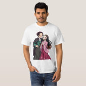 T-shirt Caractères de l'Anime (Devant entier)