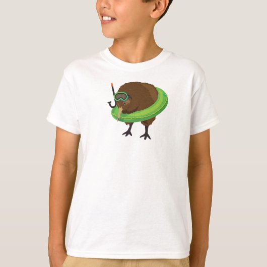 T-shirt caractères de livre de comparaison de kiwi (Devant)