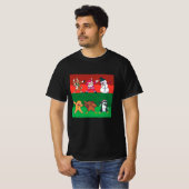 T-shirt Caractères de Noël Dabbing (Devant entier)