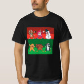 T-shirt Caractères de Noël Dabbing (Devant)