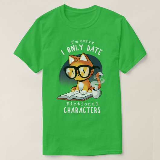 T-shirt Caractères fictifs Smart Bookworm Cat Drôle Quot (Design devant)