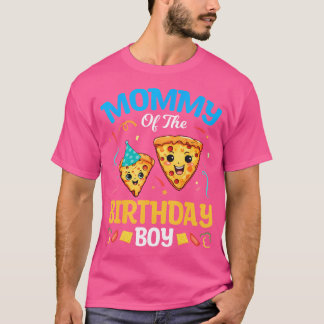 T-shirt Caractères Pizza Cute Mommy De La Pizza Anniversai