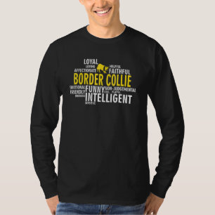 T-shirt Caractéristiques de la race de chien Border Collie
