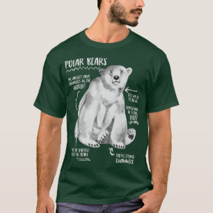 T-shirt Caractéristiques de l'ours polaire tendance Premiu