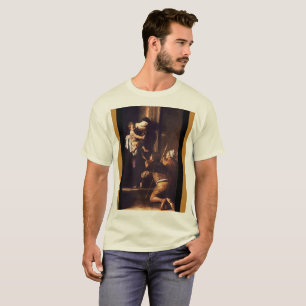 T-shirt Caravaggio 1604-1606 Madonna & Child di Loreto