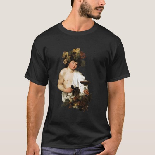 T-shirt Caravaggio Bacchus Peinture fine (Devant)