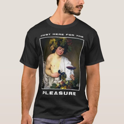 T-shirt Caravaggio Painting Bacchus for a Hedonist (Devant)