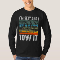 Caravan Camper Road Trip Retro Vintage Sunset Joke