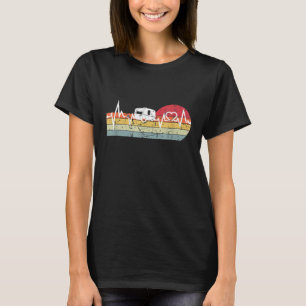 T-shirt Caravan Heartbeat Ekg Camper Camper Camper Funny 1