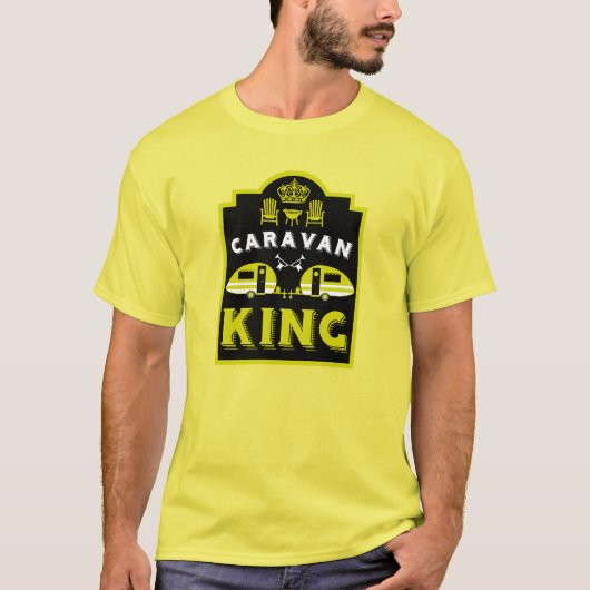 T-shirt Caravan King Cadeaux Pour Campeurs (Devant)