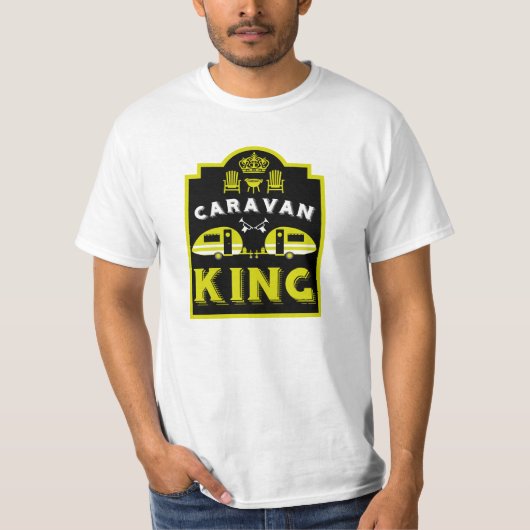 T-shirt Caravan King Cadeaux Pour Campeurs (Devant)