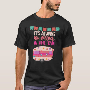 T-shirt Caravane Et Gin Happy Camper Life