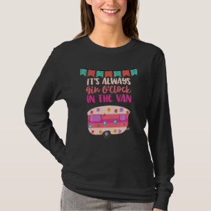 T-shirt Caravane Et Gin Happy Camper Life