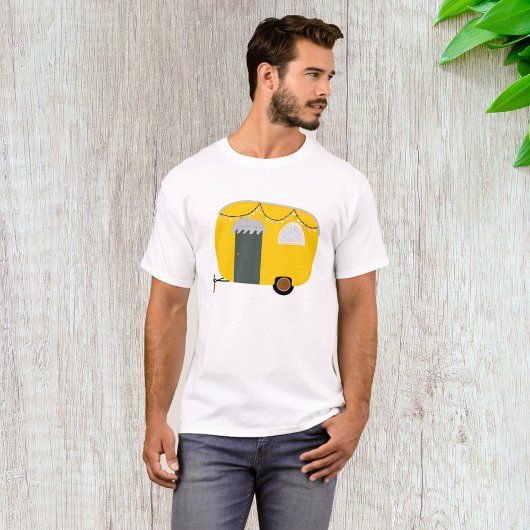 T-shirt Caravane jaune mignonne