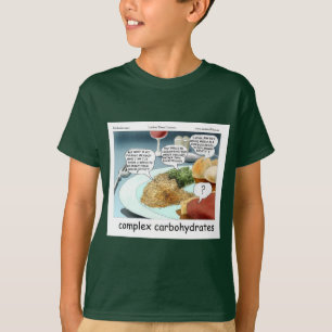 T-shirt Carbes Complexes Funny Philosophie Foodie Comic