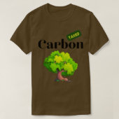 T-shirt Carbon Tax Climate Change Tree Design (Design devant)