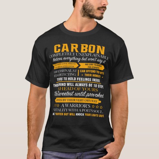 T-shirt CARBONE complètement inexplicable (Devant)