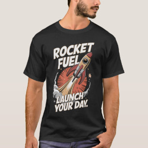 T-shirt Carburant de fusée - Café