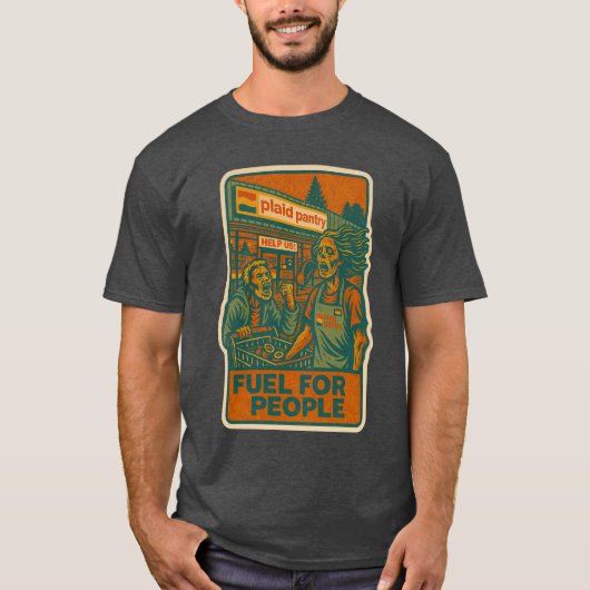 T-shirt Carburant pour les gens (Devant)