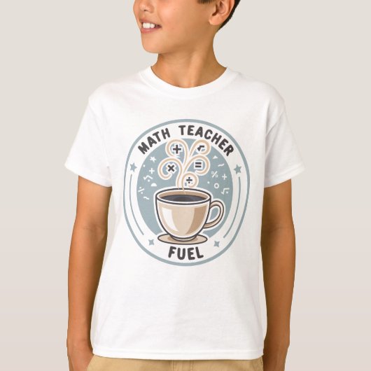 T-shirt Carburant pour professeur de maths (Devant)