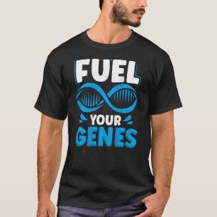 T-shirt Carburant vos gènes Enseignant en biologie rétro-e