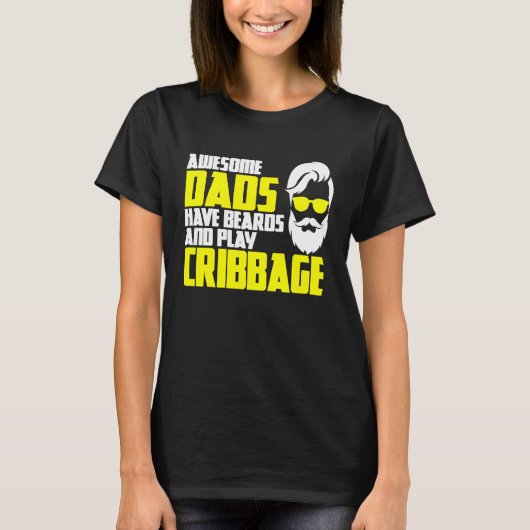 T-shirt Card Game Cribbage Game Night Father's Day Cribbag (Devant)