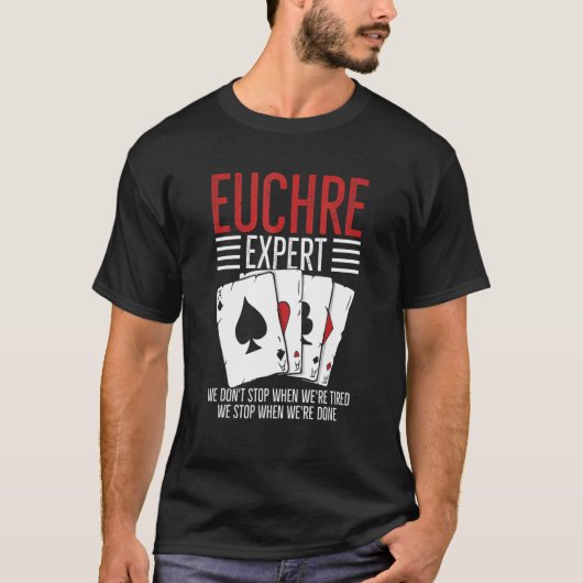 T-shirt Card Game Euchre Quote For A Euchre Player (Devant)