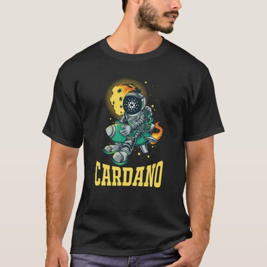 T-shirt Cardano À La Lune, Cardano ADA Meilleur Coin Crypt (Devant)