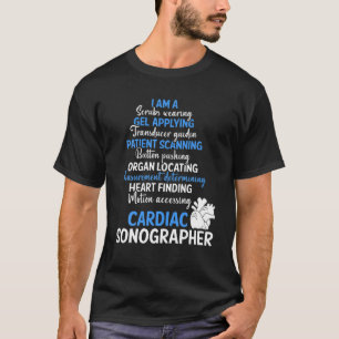 T-shirt Cardiac Sonographe Echo Tech Application RDCS