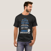 T-shirt Cardiac Sonographe Echo Tech Application RDCS (Devant entier)