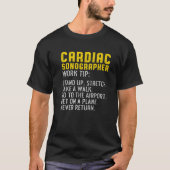 T-shirt Cardiac Sonographe Echo Tech RDCS (Devant)