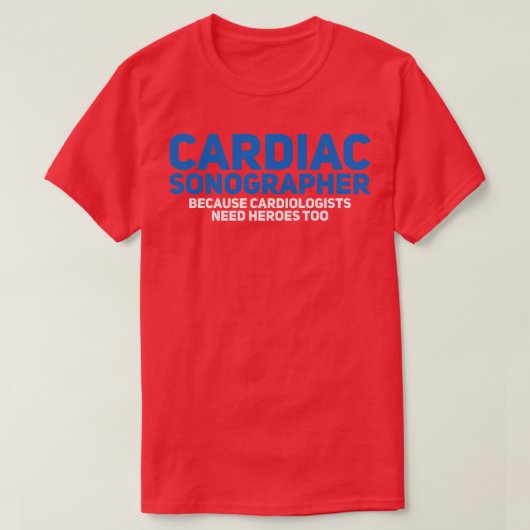T-shirt Cardiac Sonographer 3 (Design devant)