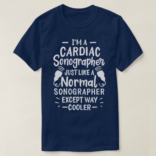 T-shirt Cardiac Sonographer 5 (Design devant)