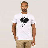T-shirt CARDIAQUE - ClefHeart (Devant entier)