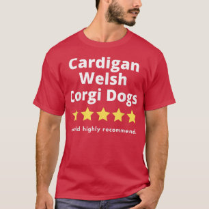 T-shirt Cardigan Welch Corgi 5 étoiles sur cinq