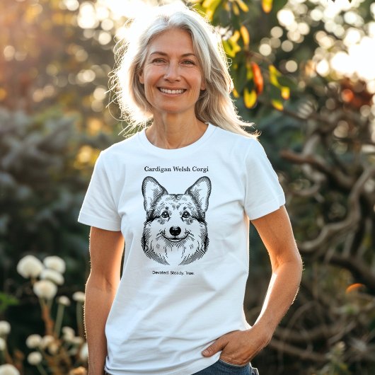 T-shirt Cardigan Welsh Corgi