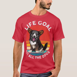 T-shirt Cardigan Welsh Corgi Accessoires Objectif de vie A