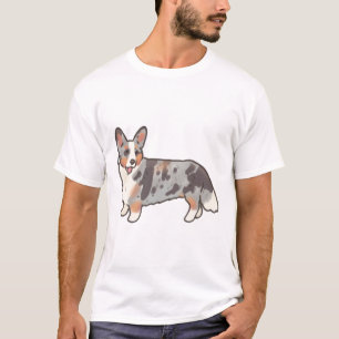 T-shirt Cardigan welsh corgi dog Delft � Cute Animal Art