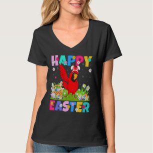 T-shirt Cardinal Bird Happy Lapin de Pâques Cardinal Pâque