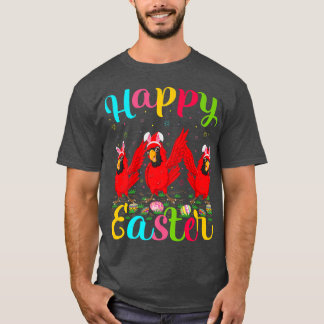 T-shirt Cardinal Oiseau Amoureux OEuf de Pâques Bunny Card