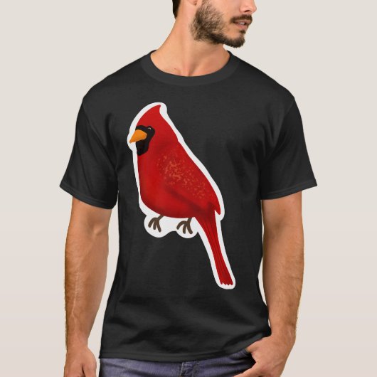 T-shirt Cardinal - Oiseau rouge - Cardinal rouge (Devant)