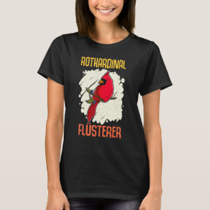 T-shirt Cardinal rouge oiseaux biologiste oiseau jardin Or