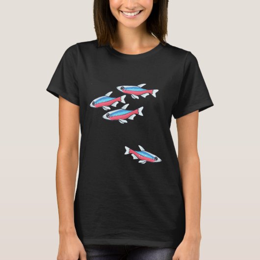 T-shirt Cardinal Tetra Schooling Tetra Community Fish (Devant)